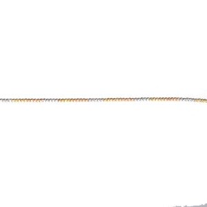 Üç Renk Altın Toplu 14 Ayar 4.02 Gr. Kadın Bileklik