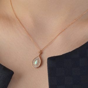 14 Ayar  Kadın 2.52 Gr. Taşlı Kolye
